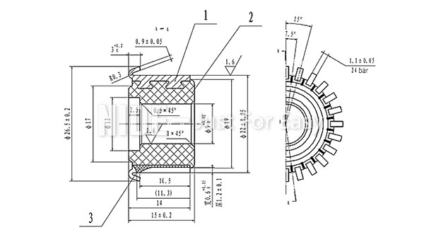 Starter-Aufbruchart Kommutator Segmente DES Wechselstrom-DC-Bewegungskommutators 32 für Elektrowerkzeug armature-92