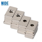 Kundenspezifisches Elektromotor-Ersatzteile NdFeB-Neodym-Magnet-Quadrat stark mit Loch