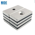 Kundenspezifisches Elektromotor-Ersatzteile NdFeB-Neodym-Magnet-Quadrat stark mit Loch