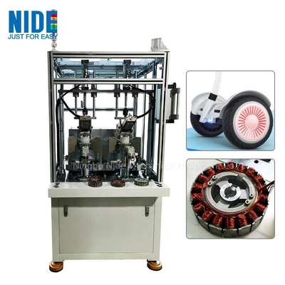 2 Stationen Rad Hub Motor Stator Wicklungsmaschine Automatischer Selbstbalance-Scooter