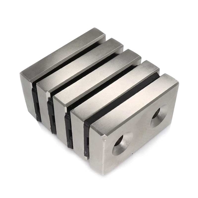 50 x 30 x 10mm Neodym-rechteckige Magneten mit angesenktem Loch