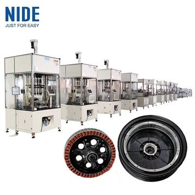 Elektrische Fahrräder Radnahtmotor Stator und Rotor automatische Montagelinie