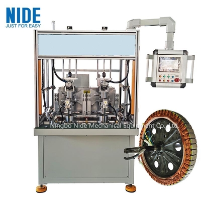 Automatische e-Fahrrad-Naben-Bewegungswickelmaschine mit der Fliegerspule mit 2 Stationen breiter